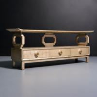James Mont PAGODA Console Table - Sold for $2,048 on 05-18-2024 (Lot 47).jpg
